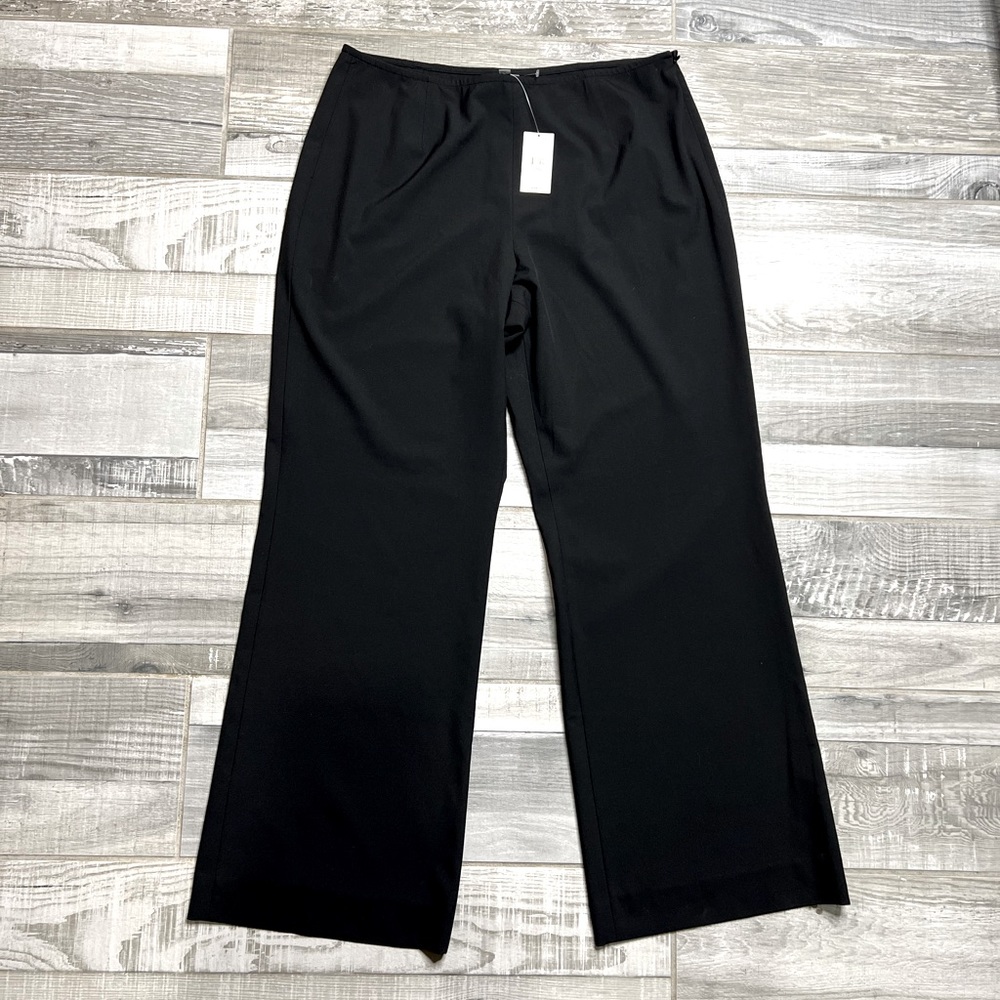 J JILL WOMENS BLACK STRETCH PANTS SIZE 16 STRETCH GREAT QUALITY NO POCKETS - Picture 3 of 14